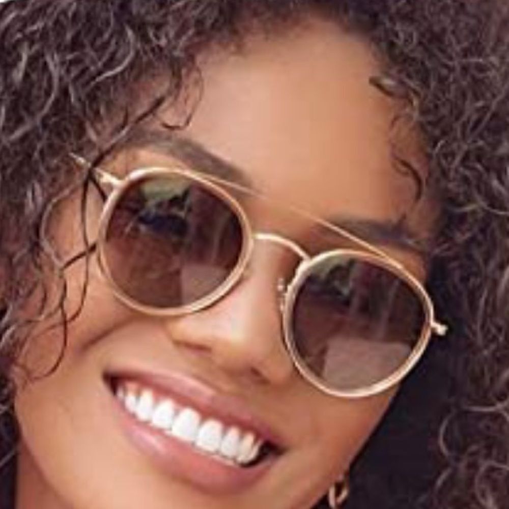 Round Retro Double Bridge Sunglasses - Picture 4 of 4